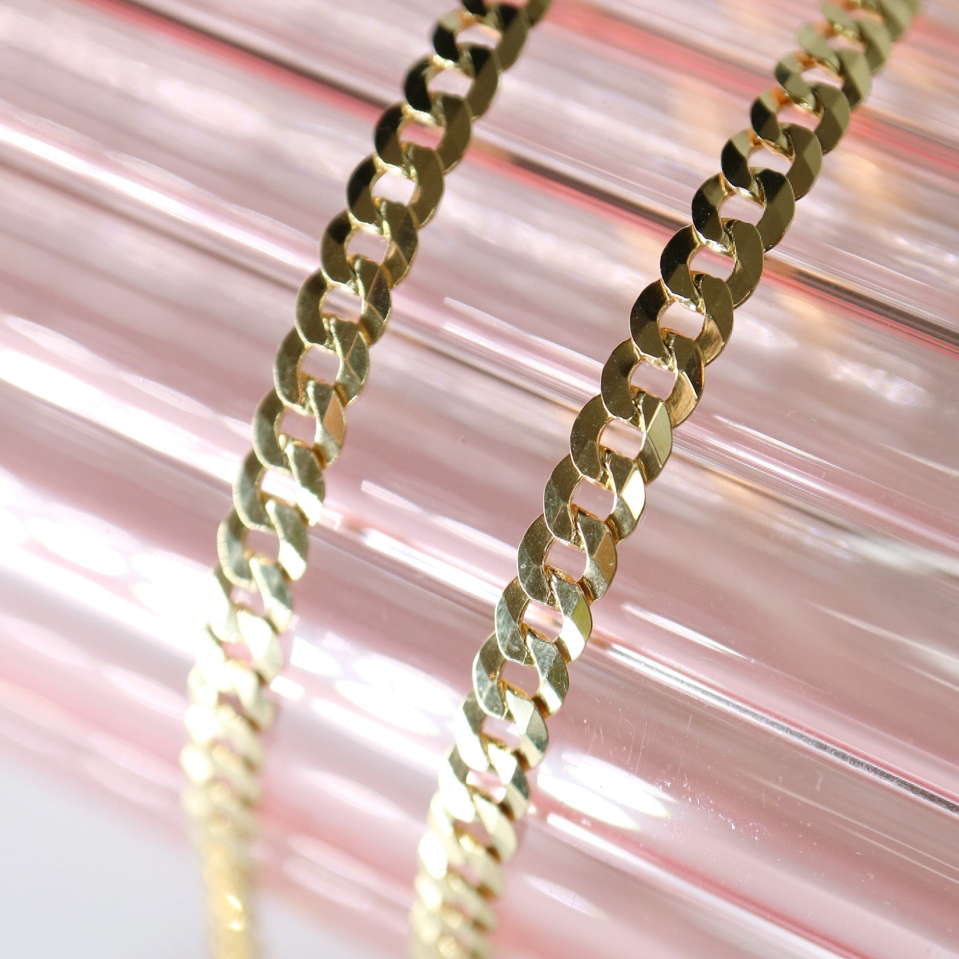 9kt gold Curb Chains from Collective & Co Jewellery