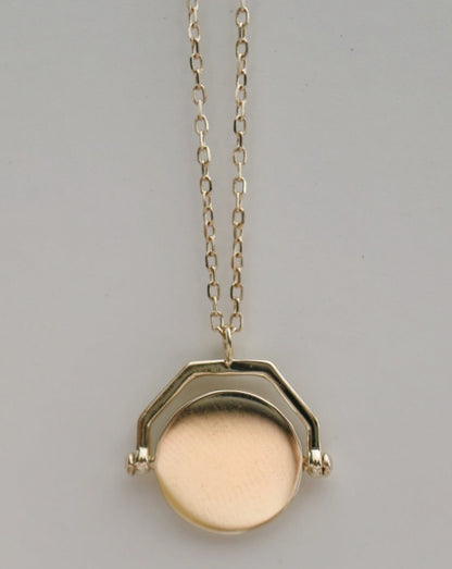 9ct gold and diamond Pendulum necklace