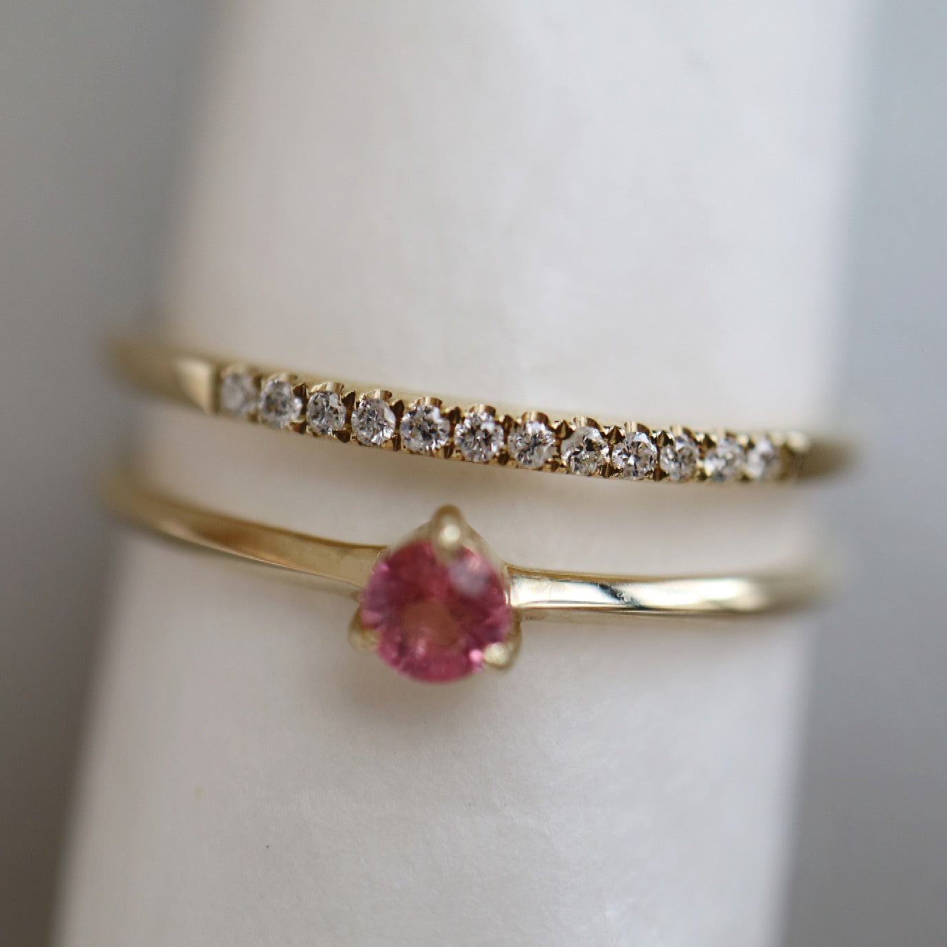 9ct gold Pink Tourmaline Ring