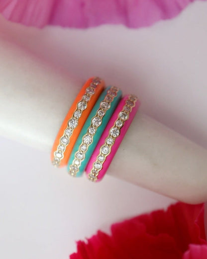 Sadie Summer colourful rings from Kini Jewels