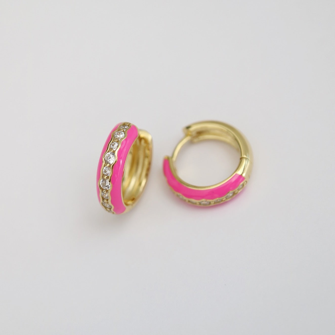 Sadie Summer Huggie Earrings