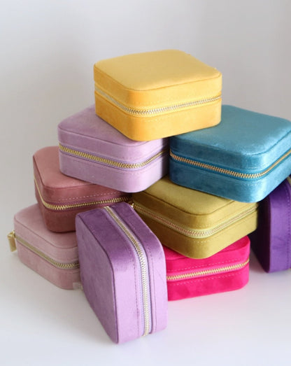 Velvet Travel Boxes for jewellery