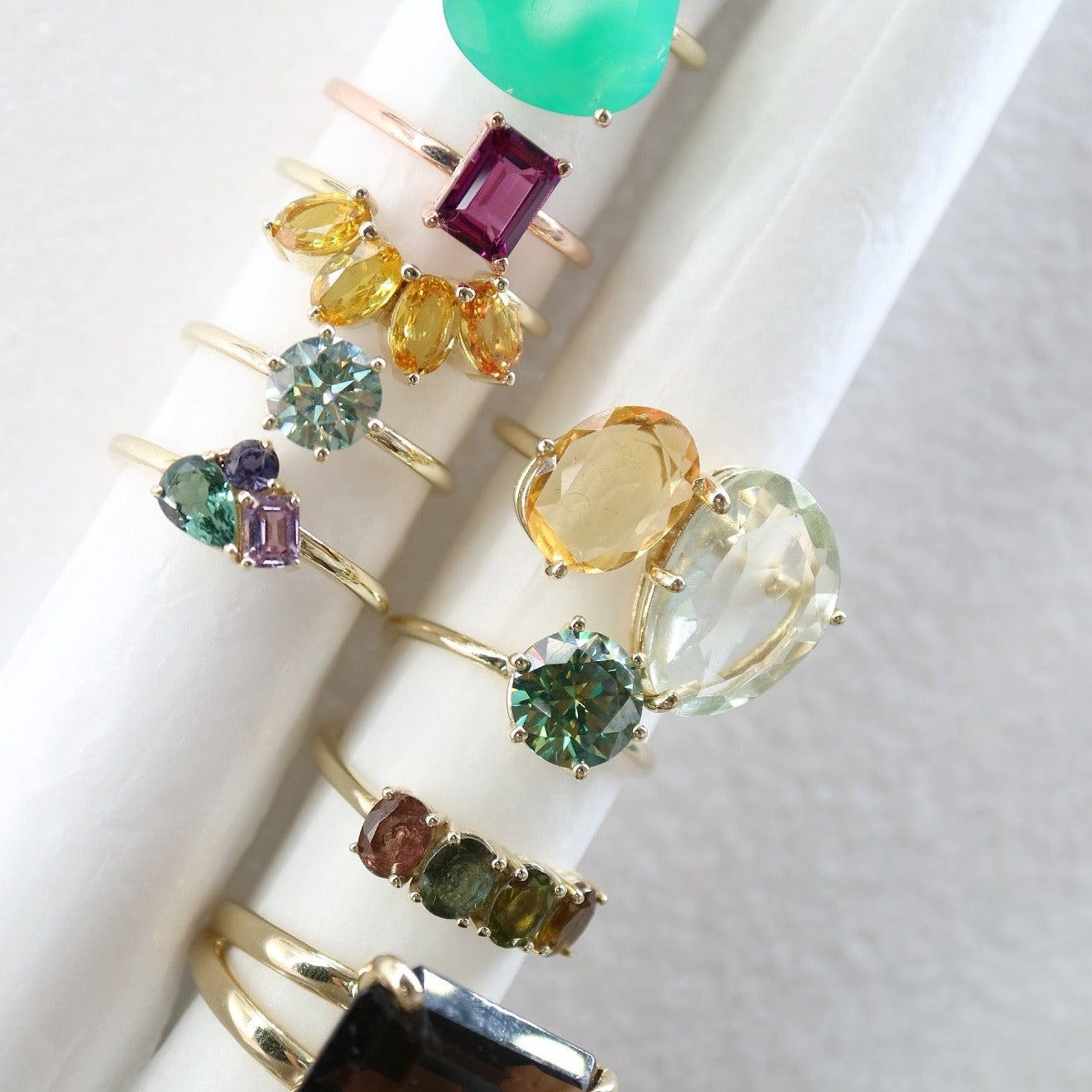 Local eclectic ombre sales birthstone ring