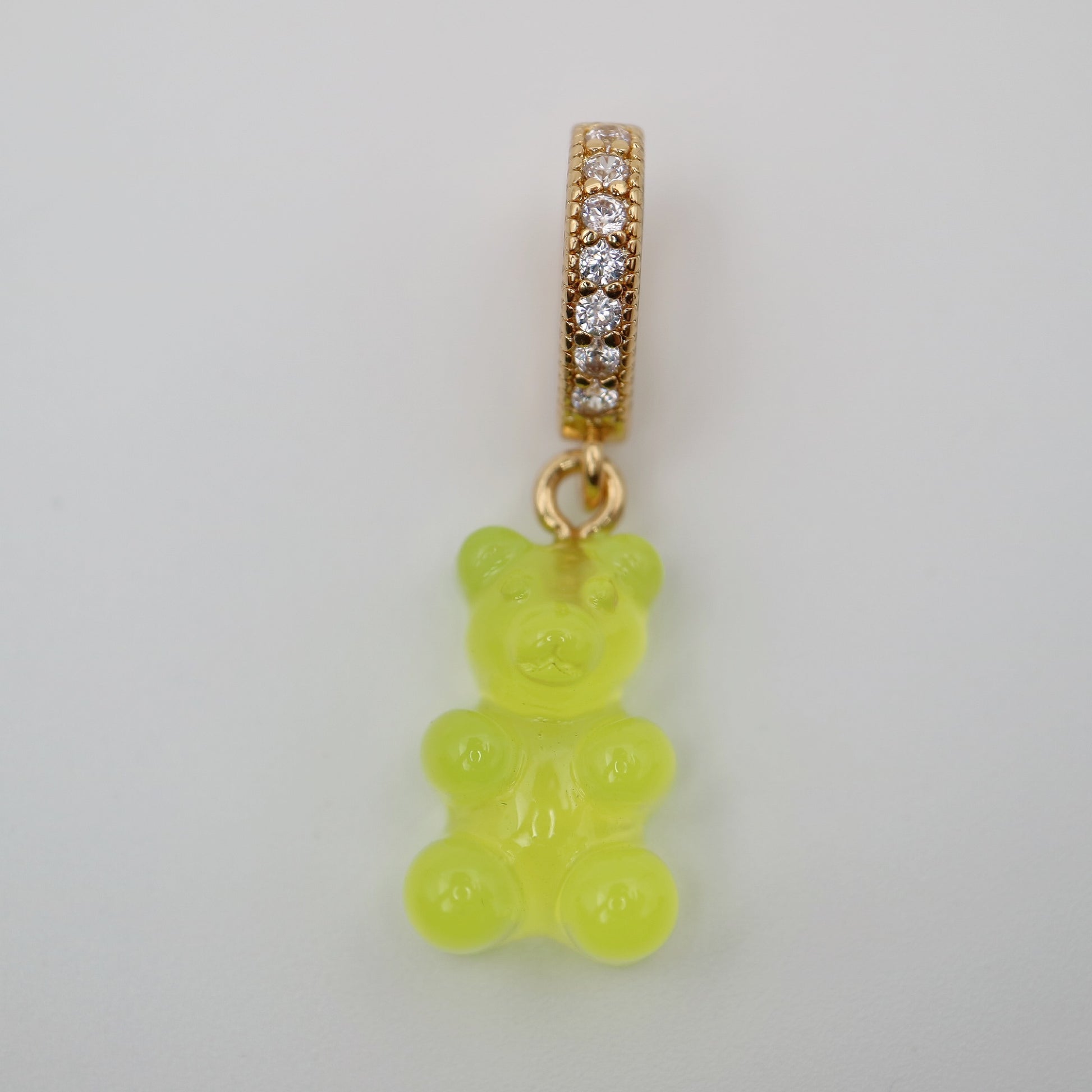 Trendy Yellow Gummy Bear Pendant
