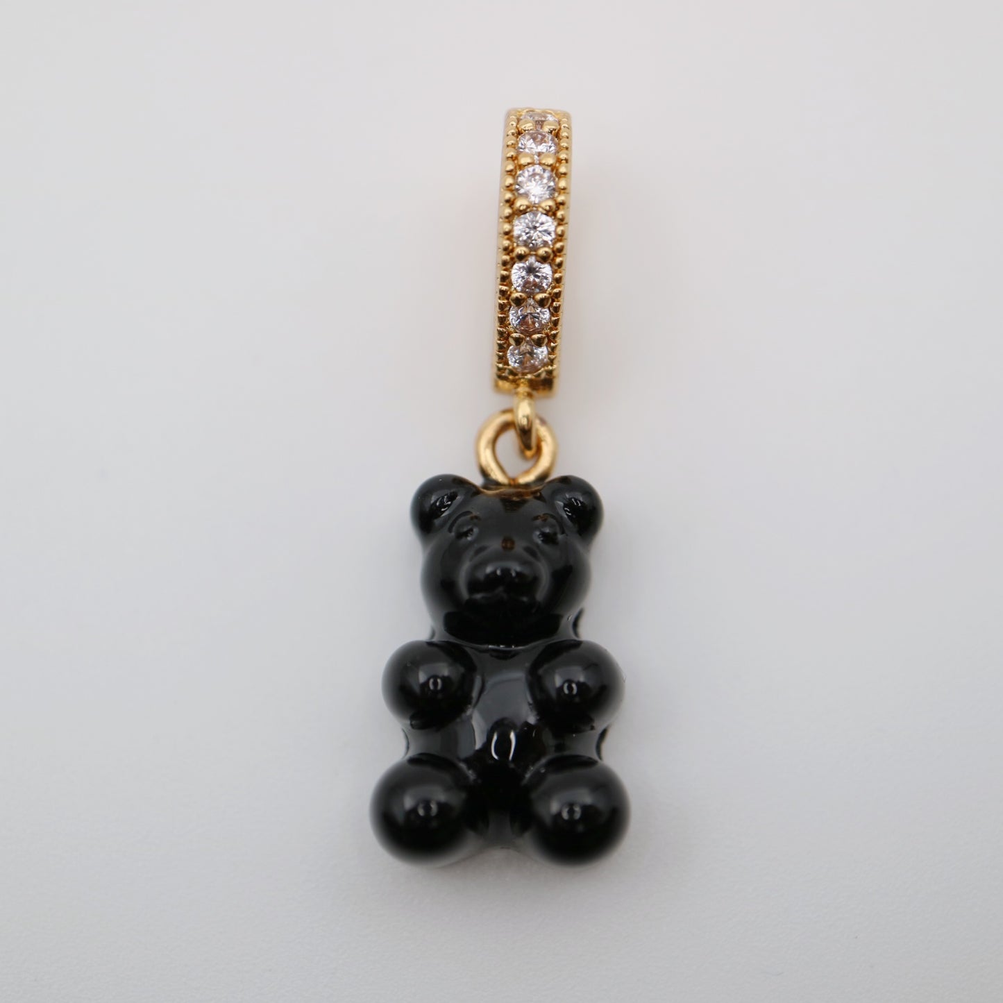 Trendy Black Gummy Bear Pendant