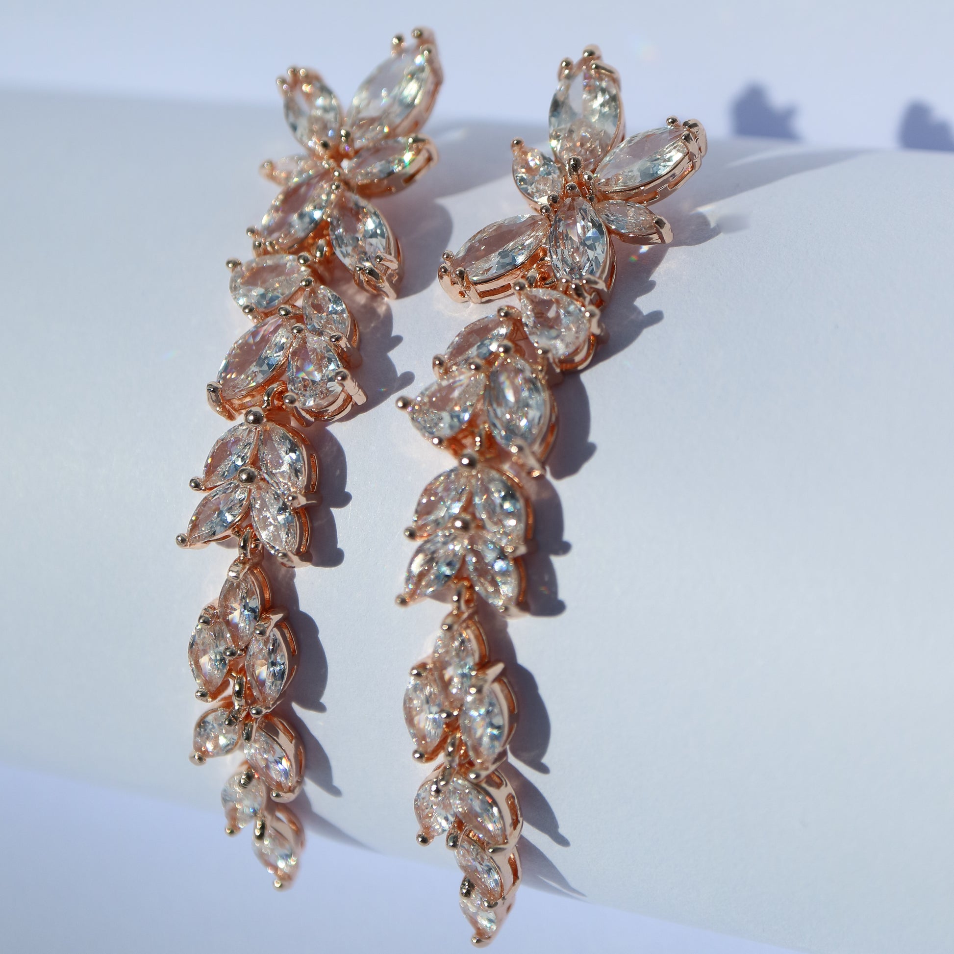 Statement bridal earrings