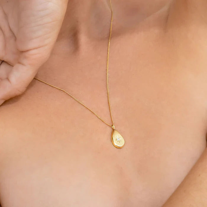 Gold-plated Star Necklace from Meraki Jewellery