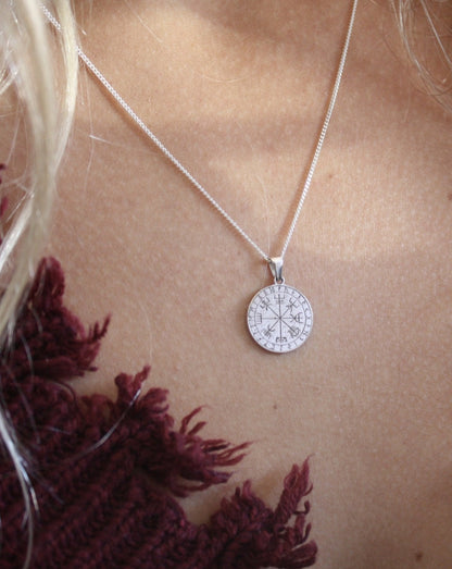Nordic Compass Necklace by Jade Rabbit Jewellery