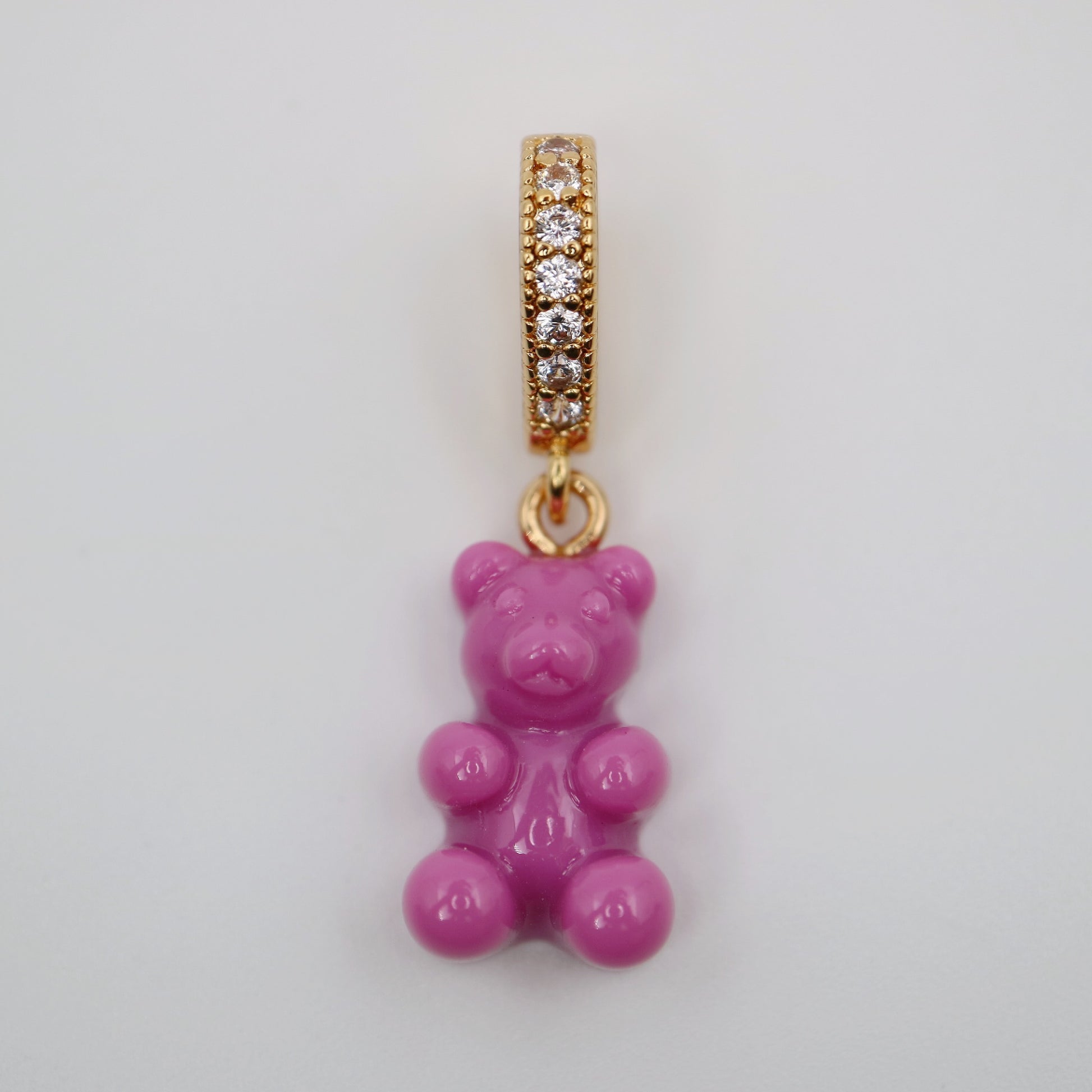 Trendy Pink Gummy Bear Pendant 