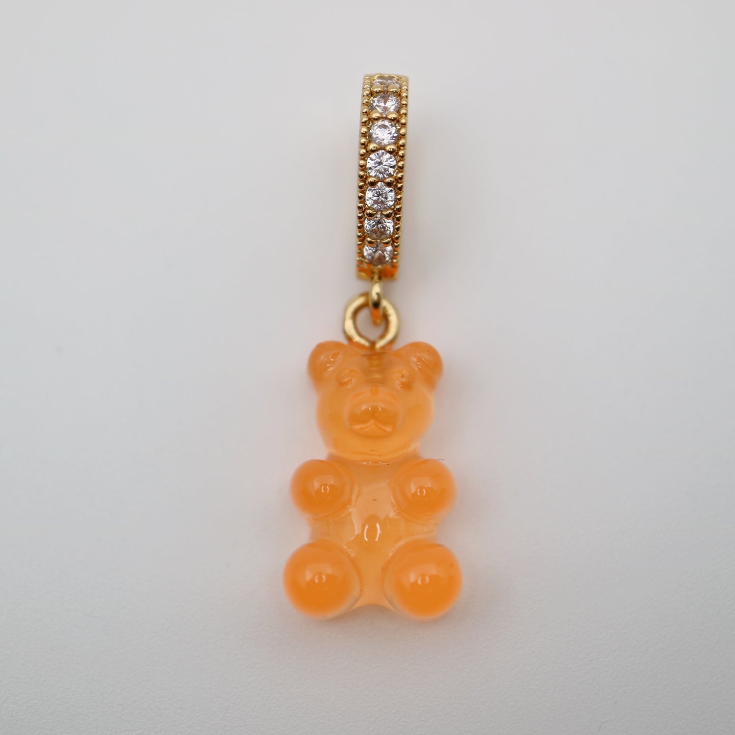 Trendy Orange Gummy Bear Pendant