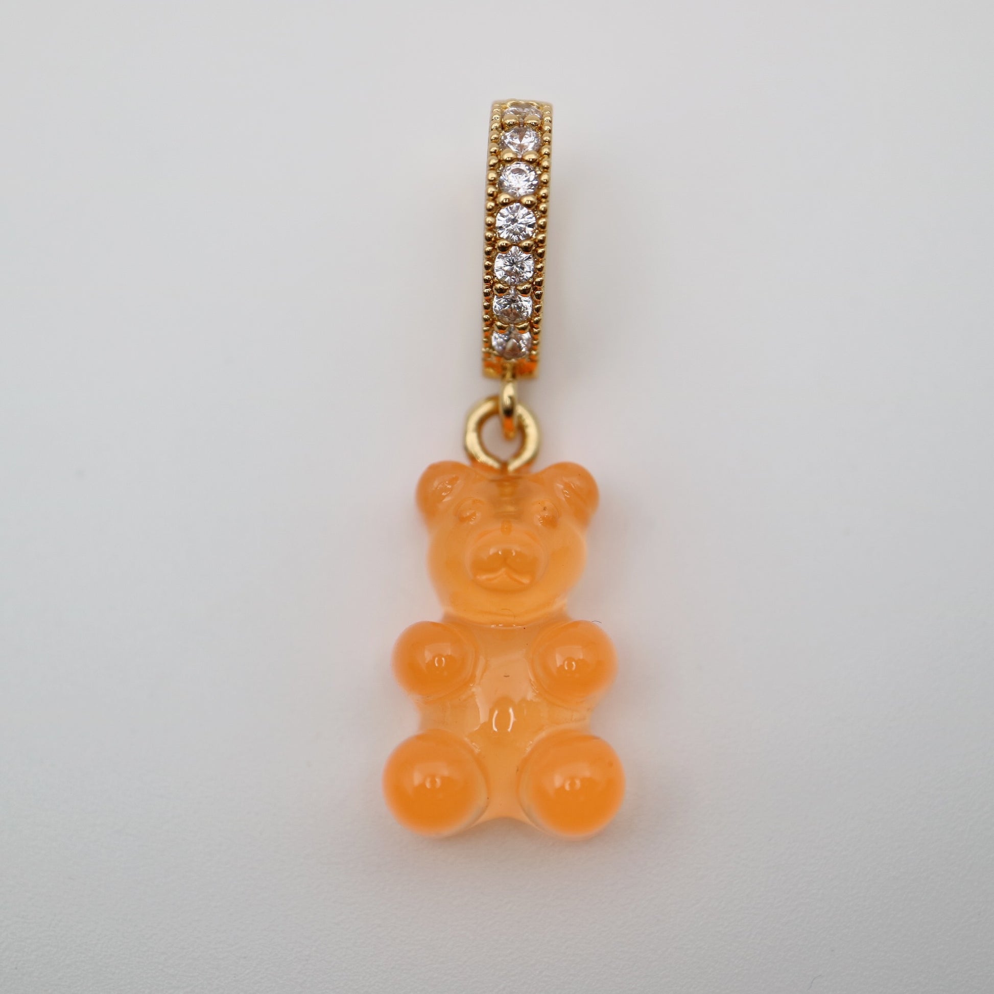 Trendy Orange Gummy Bear Pendant