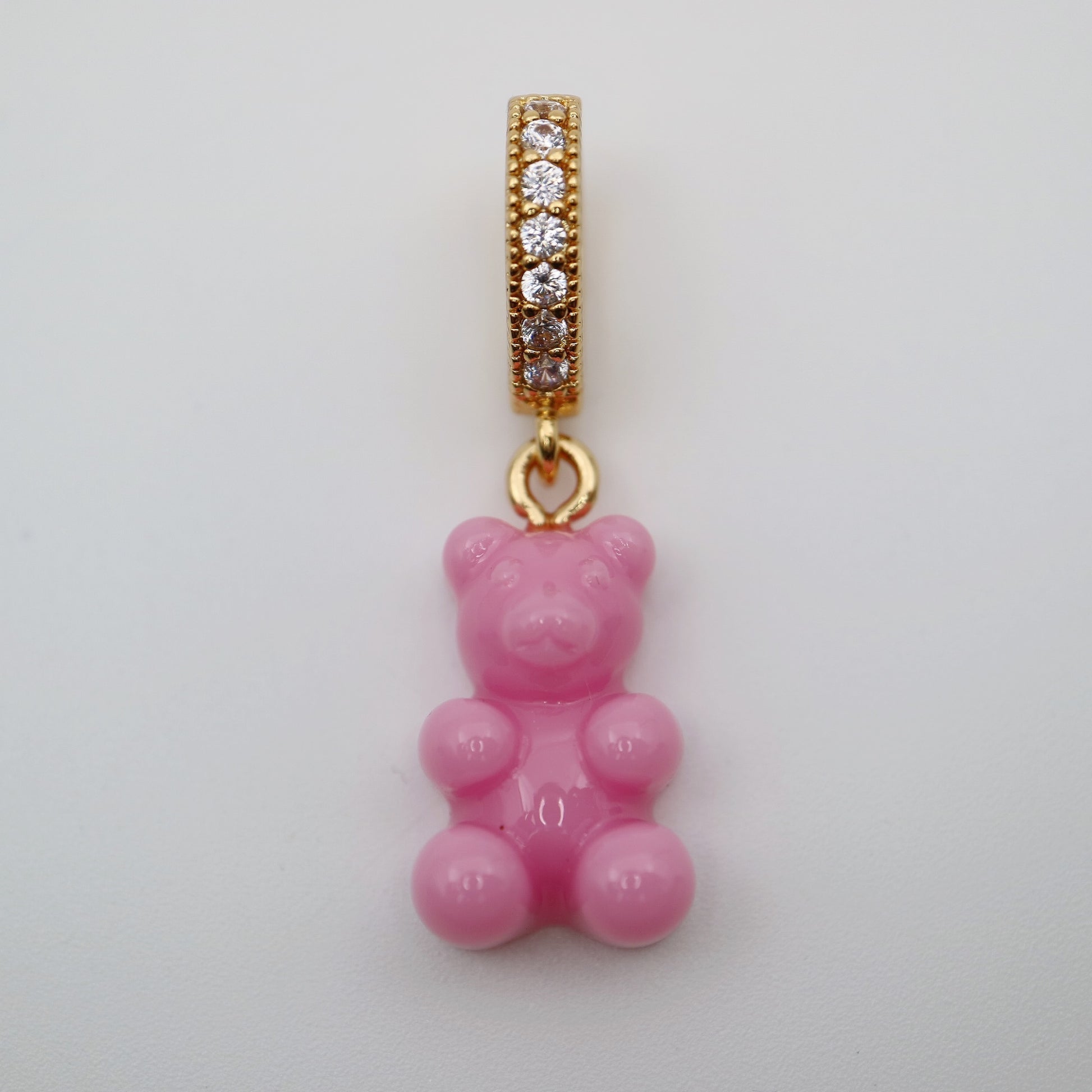 Trendy Pink Gummy Bear Pendant