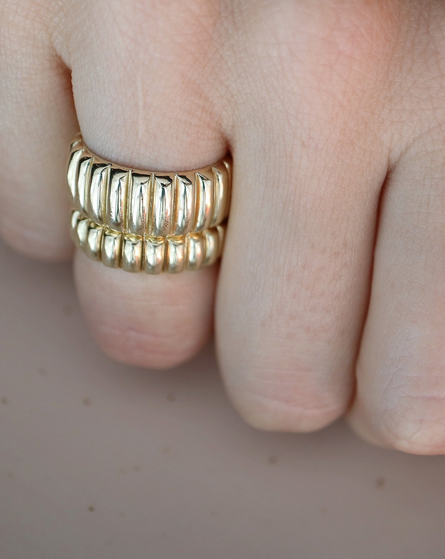 9kt gold Octavia Rings from Collective & Co. jewellery