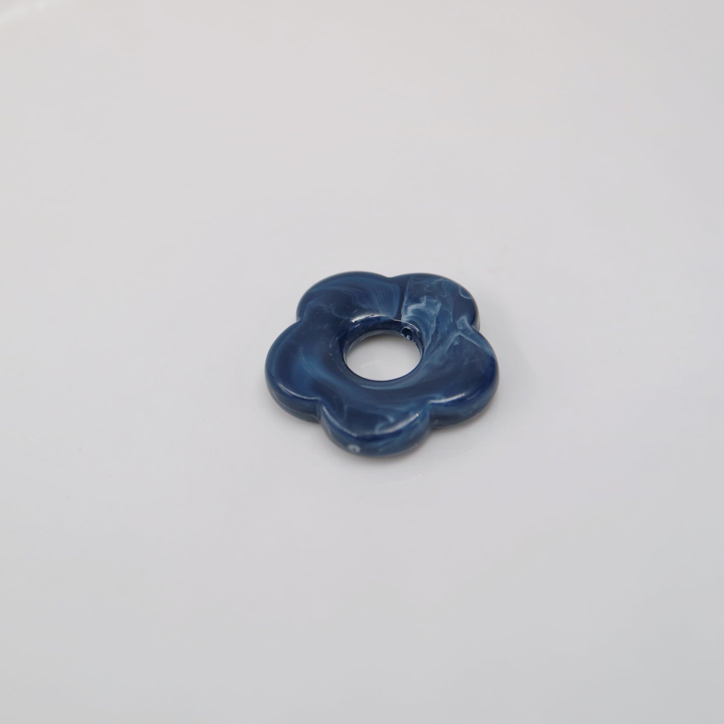 Flower Power Acrylic Charm in midnight blue