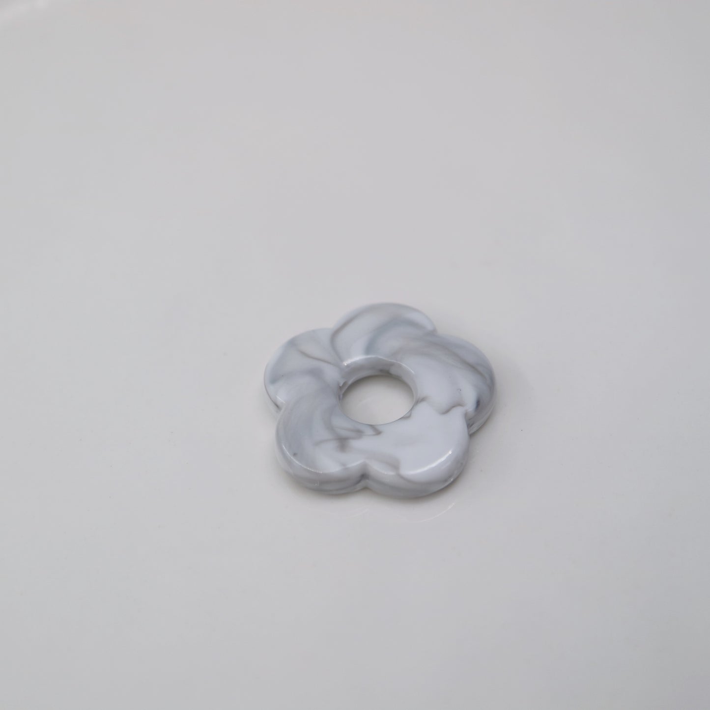 Flower Power Acrylic Charm in marble