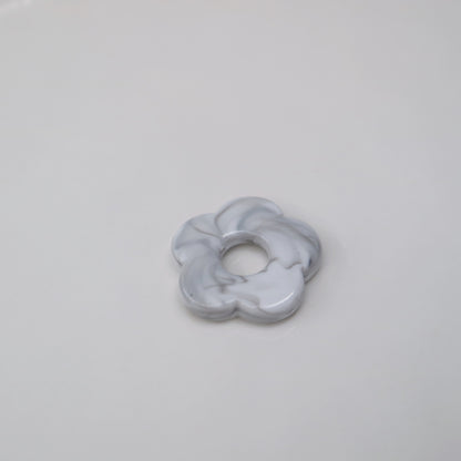 Flower Power Acrylic Charm in marble